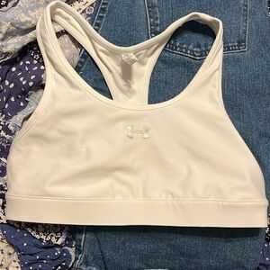 White Under Armour Sports Bra